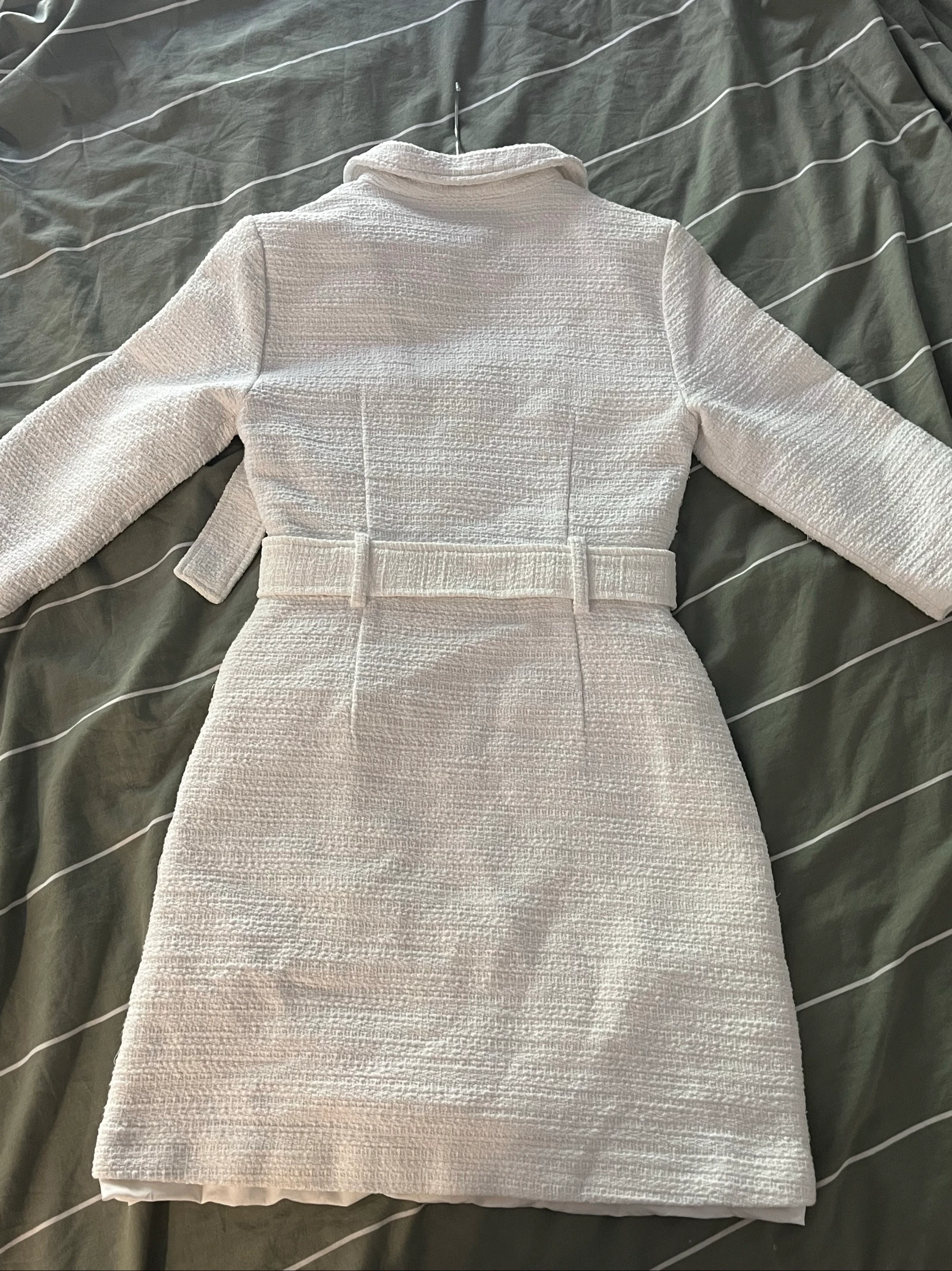 Robe Morgan branca em tweed tamanho 36 – photo 3